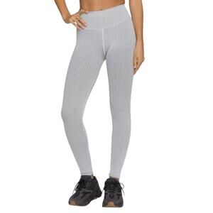 Good American Highrise Seamless Ribbed White Leggings Size 0 BNWT